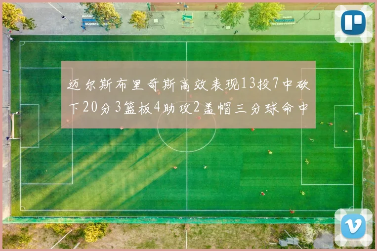 迈尔斯布里奇斯高效表现13投7中砍下20分3篮板4助攻2盖帽三分球命中率出色